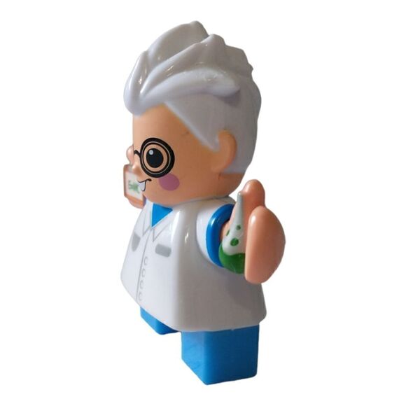 Little Tikes Waffle Blocks Scientist Figure Albert Einstein Buddies Replacement. - Picture 8 of 13